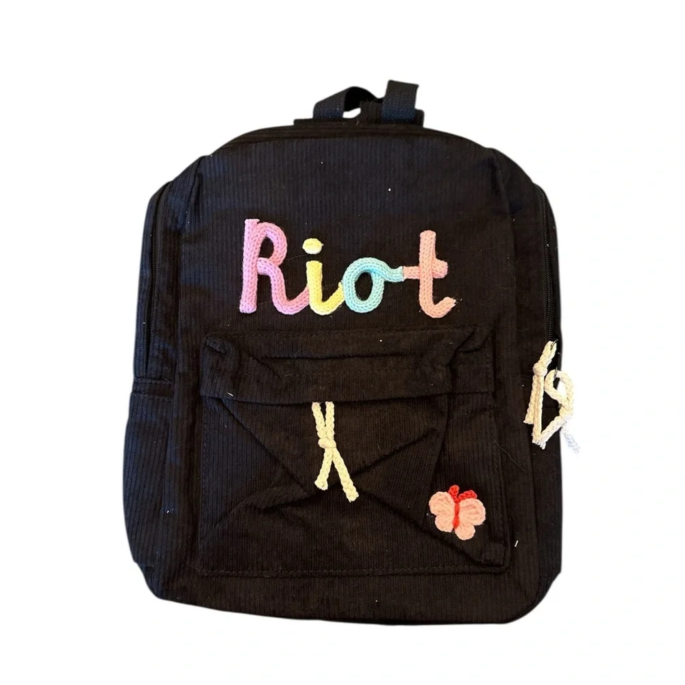 NWT,‎ Kids Name Backpack, Black, E87